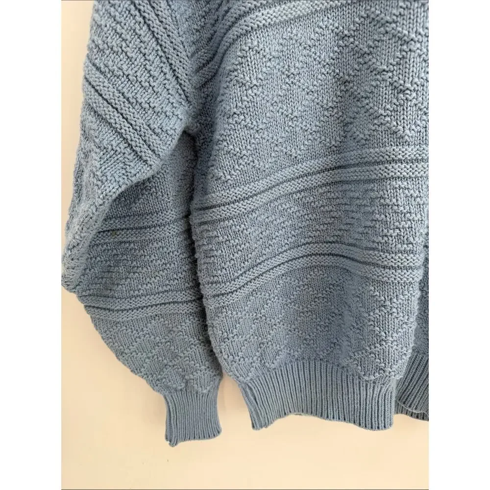 Vintage The Fox Collection 100% cotton crewneck fisherman’s sweater sz L